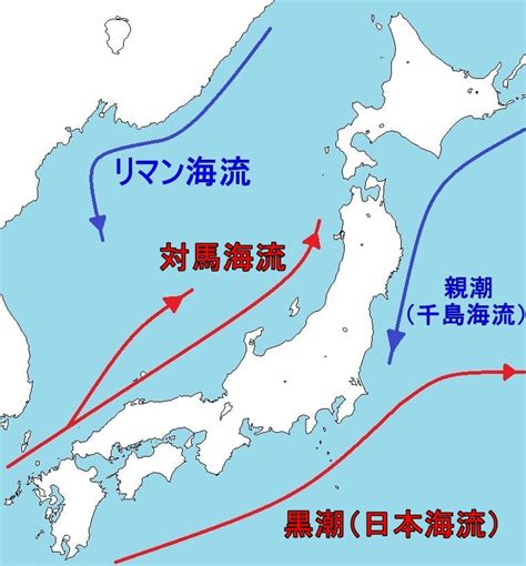 日本水流方向|日本近海の海流